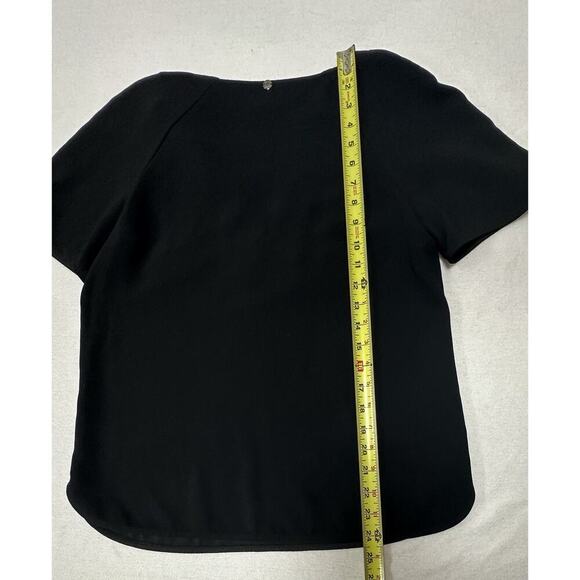 TRINA TURK Womens Black Cut Out Short Sleeve V Neck Career Wear Size Small - Picture 8 of 9